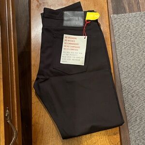 Unbranded Brand UB455 Tight Fit Black Selvedge Jeans 36